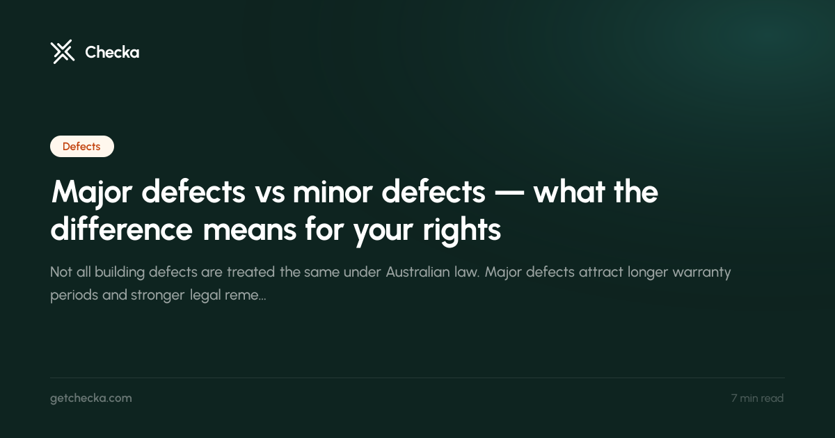 Major defects vs minor defects — what the difference means for your ...